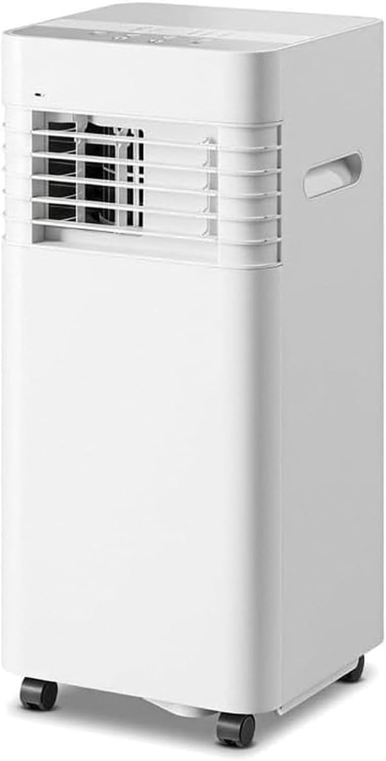 Aire acondicionado portátil Portátil 12K BTU con Mando a Distancia, Temporizador 24H, Kit de Instalación, 2 Velocidades, Oscilación 120°, Enfría hasta