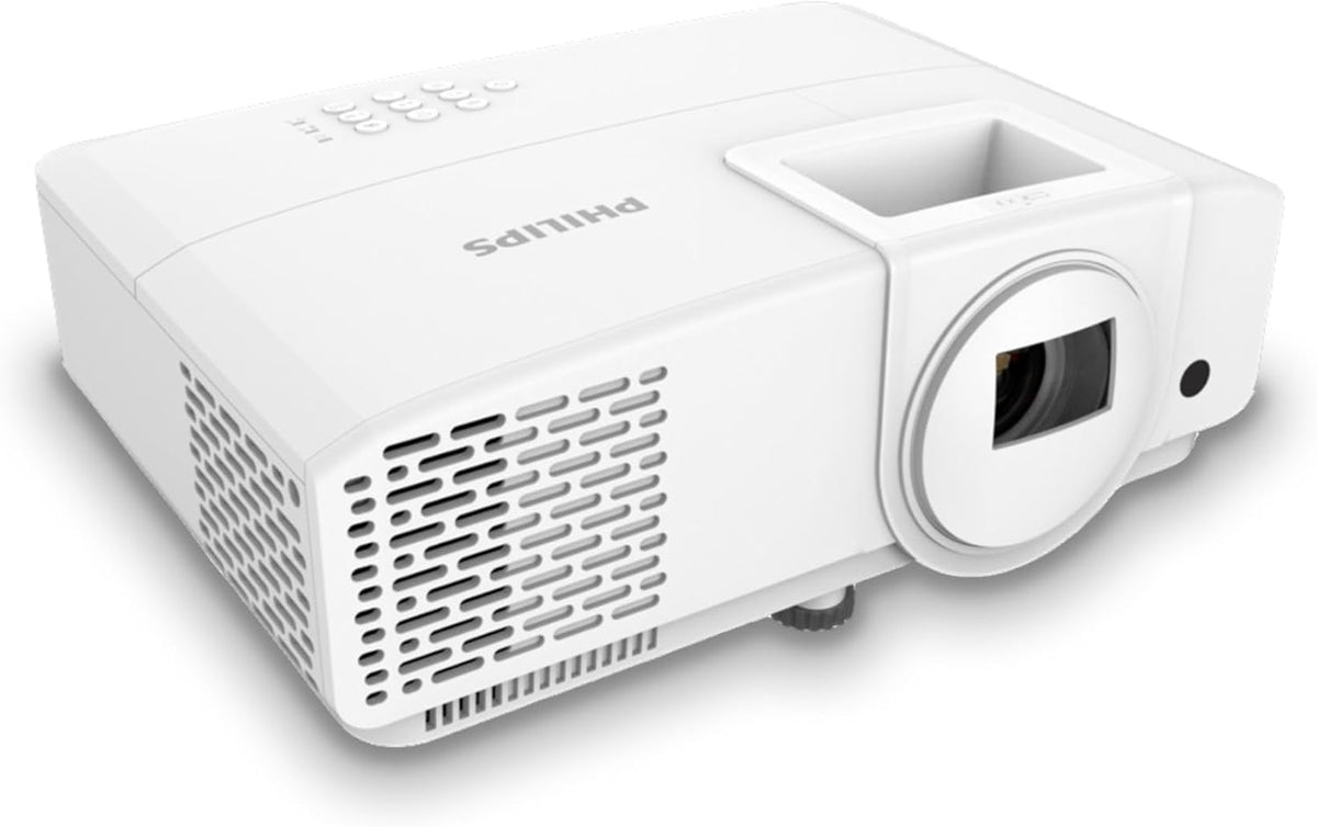 PHILIPS Proyector, Propix 860 Proyector LED profesional DLP, corrección de imagen avanzada, 1920 x 1080 píxeles, Full HD, altavoces internos con 5 W