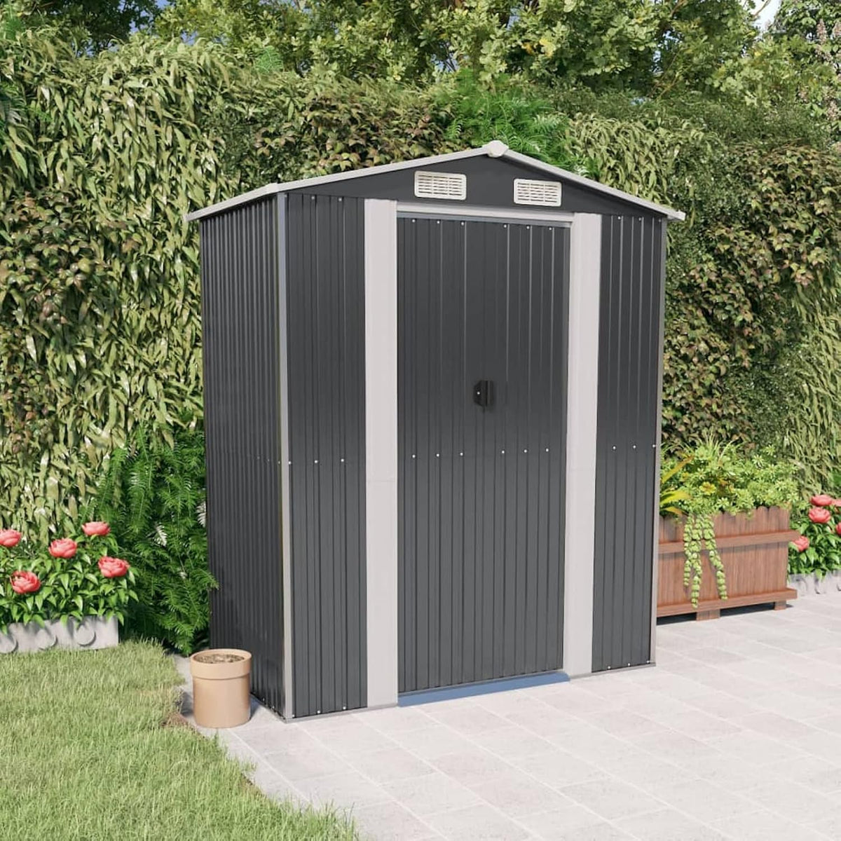 ZEYUAN Cobertizos de almacenamiento, Cobertizo de jardín, Casetas para Parcelas, Casetas De Jardin, Cobertizo Jardin Exterior, Caseta Jardin Exterior