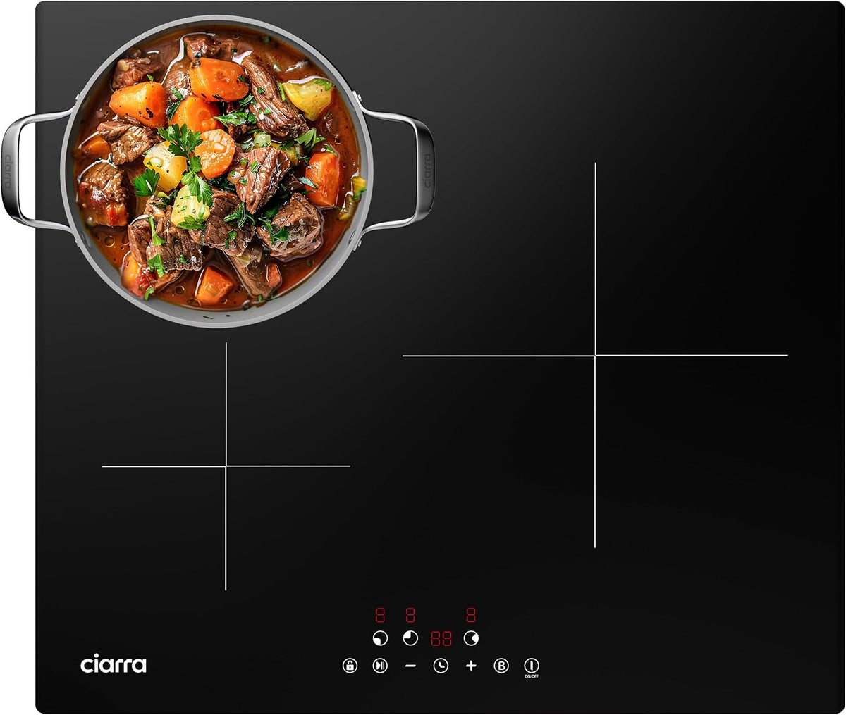 Placa de cocina Placa Induccion 3 Fuegos 6200W 60cm, CBBIH3, CIARRA