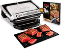 Parrillas eléctrica Optigrill, Grill Eléctrico de 2000W, 6 Modos de Cocción, Tefal