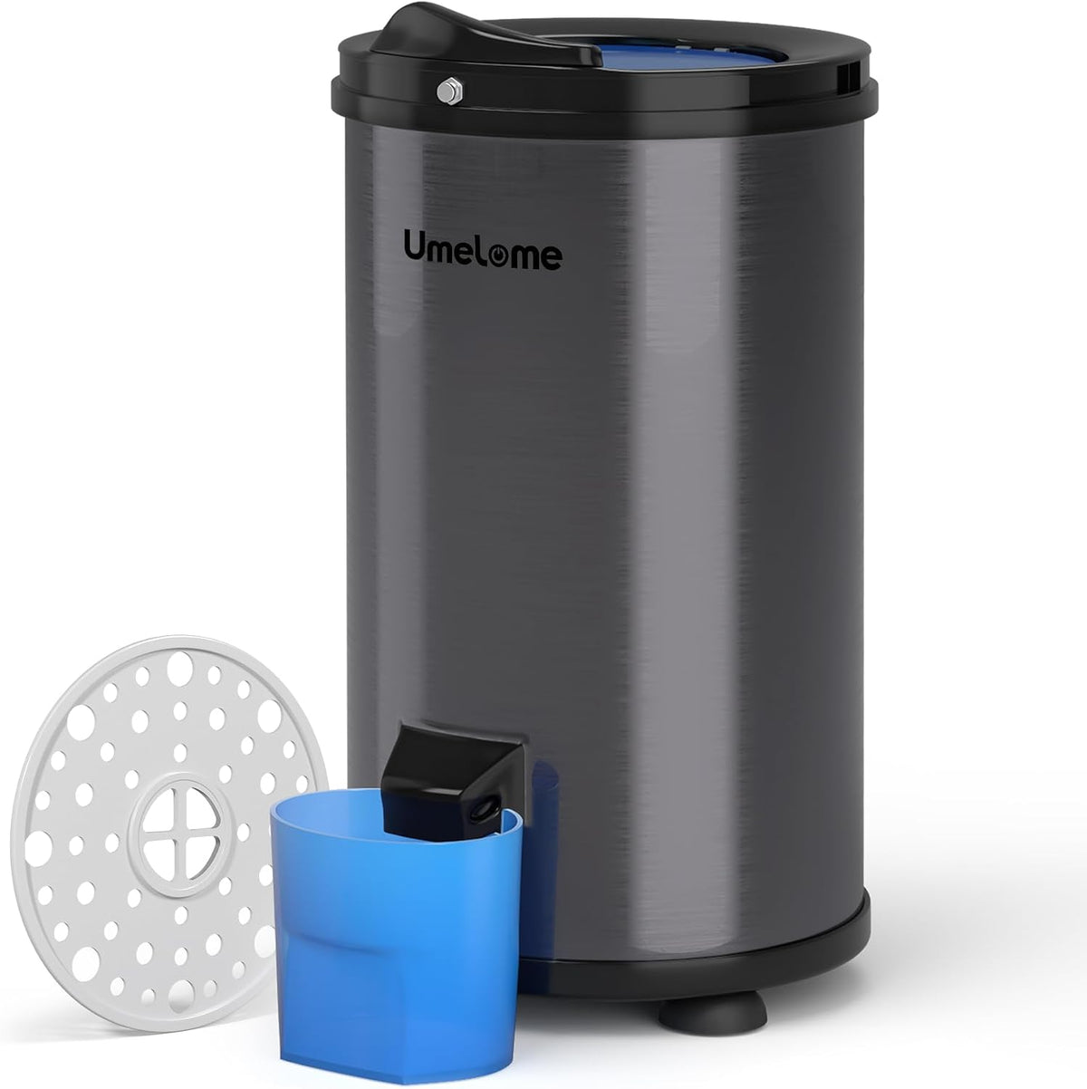 Secadora Secador de centrifugado de Umelome 6 kg, secadora de ropa de 2800 rpm, Secadores Giratorios de Clase de eficiencia energética A+++, negro