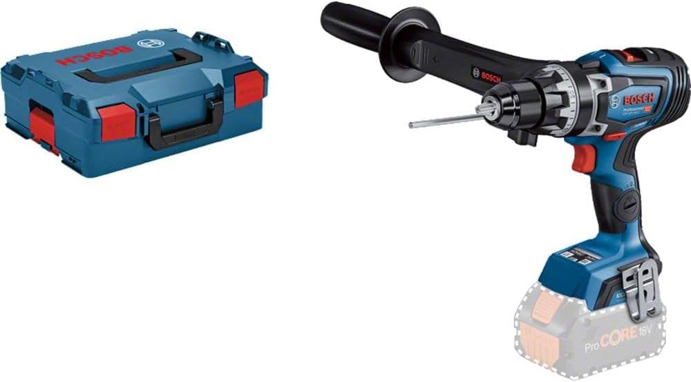 Atornillador 18V System atornillador a batería BITURBO GSR 18V-150 C (par máx. 150 Nm, velocidad de giro 2200 rpm, incl. empuñadura auxiliar, bandeja