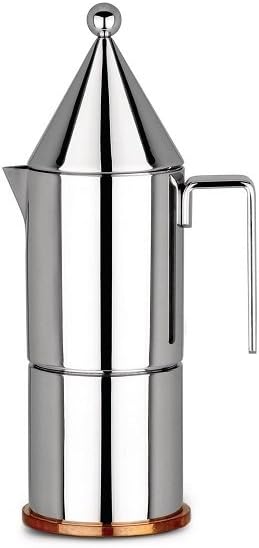 Alessi Cafeteras italiana, LA CONICA CAFETERA 3 T. A/INOX 18/10 D. Aldo Rossi