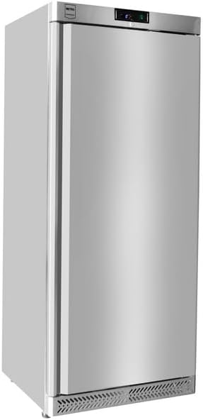 METRO Professional GRE6400S Frigorífico combi, Frigorífico, acero inoxidable, 240 L, 300 W, con cerradura, 5 estantes ajustables, plateado