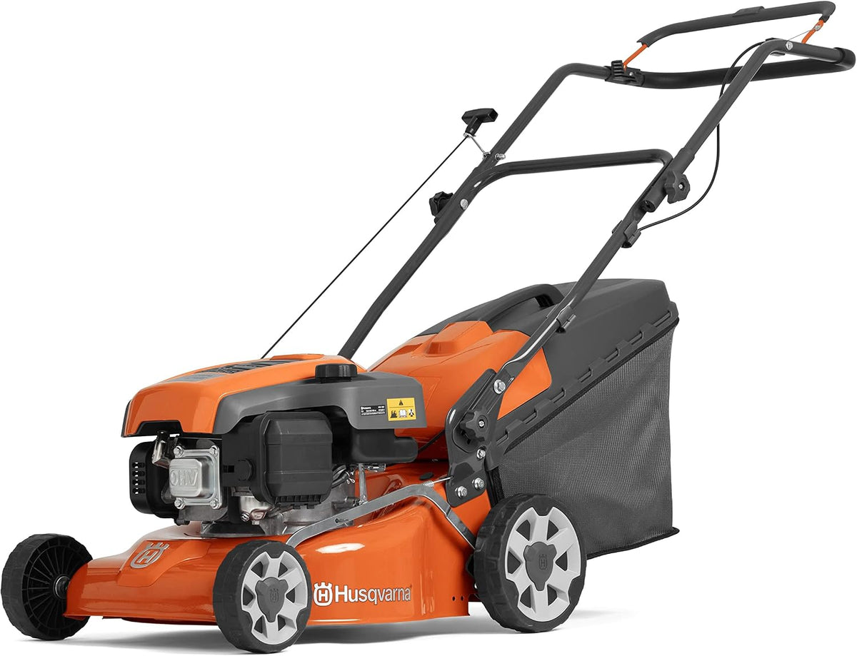 Husqvarna Cortacéspedes rotativo, Cortadora de césped Husqvarna LC 140P, cortadora de césped para Uso Privado fácil de Usar, Adecuada para césped más
