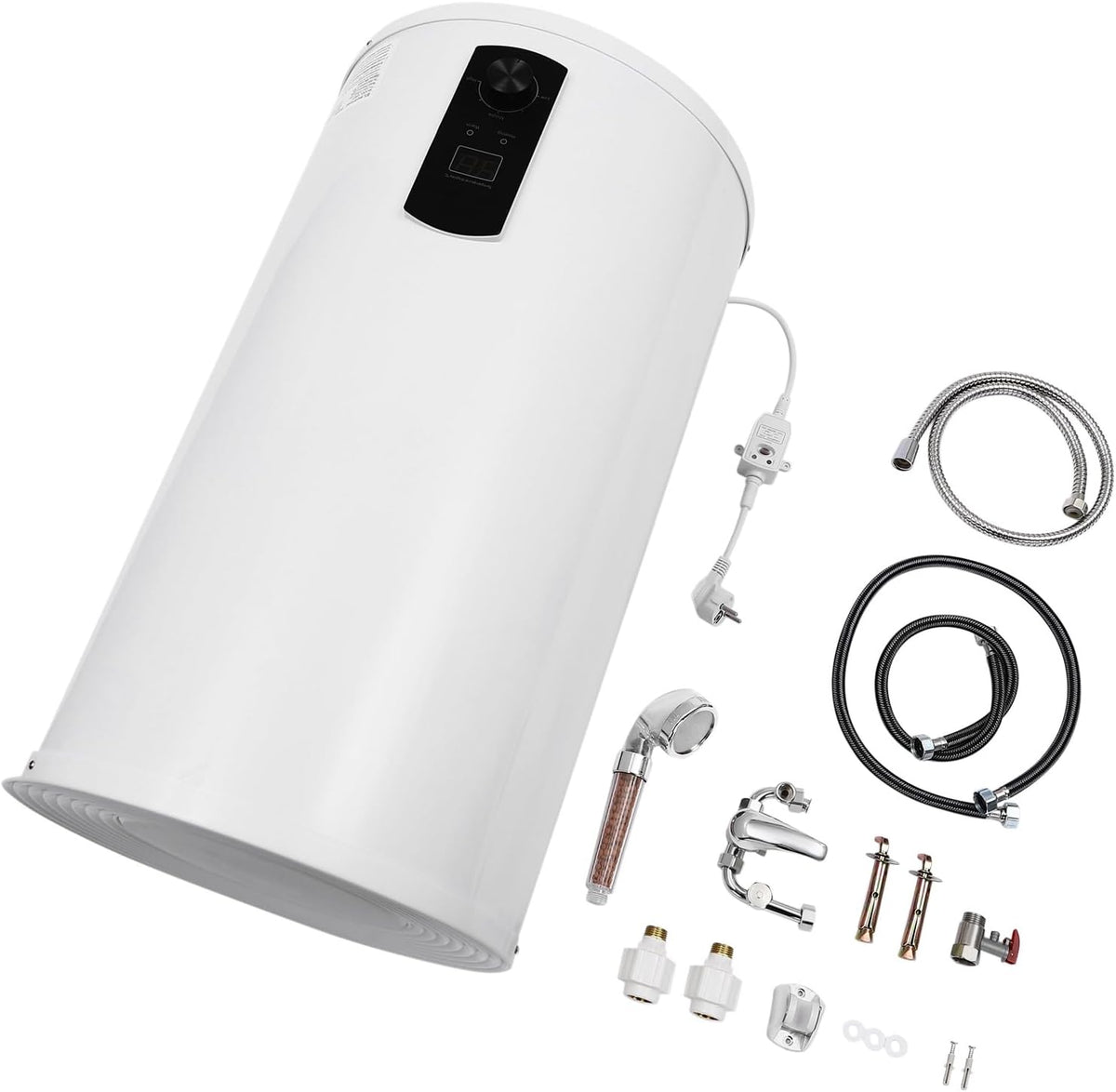 Calentadores eléctrico de WEIGR, Calentador electrónico de agua caliente de 2000 W, 120 L, para cocina, ducha y baño