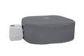 Lay-Z-Spa Funda, BESTWAY Cubierta Térmica de Spa Lay-Z-Spa EnergySense 180x180x71 cm Gris