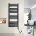 Calientatoalla Radiador Toallero Eléctrico 120x50 cm con WiFi, Secatoallas Inteligente con Control por App Tuya, Termostato Programable y Temporizador