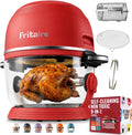 Freidora de aire de Fritaire, aire no tóxica de vidrio de 5 cuartos con visibilidad de 360, autolimpiante, freidora de aire vórtice de 400 F para