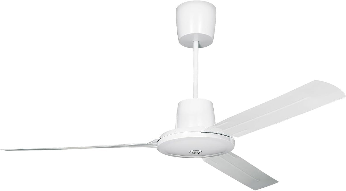 Ventiladores de techo de Vortice, Nordik Evolution R - Ventilador de techo silencioso, 3 aspas de acero, rotación reversible, ventilador de aire frío