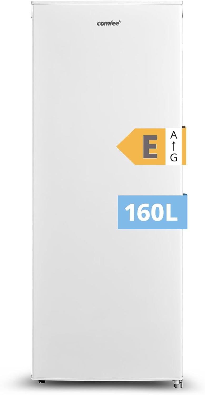 Congelador vertical ' 160 L Congelador Vertical, Armario, Puerta Reversible, Blanco, Comfee