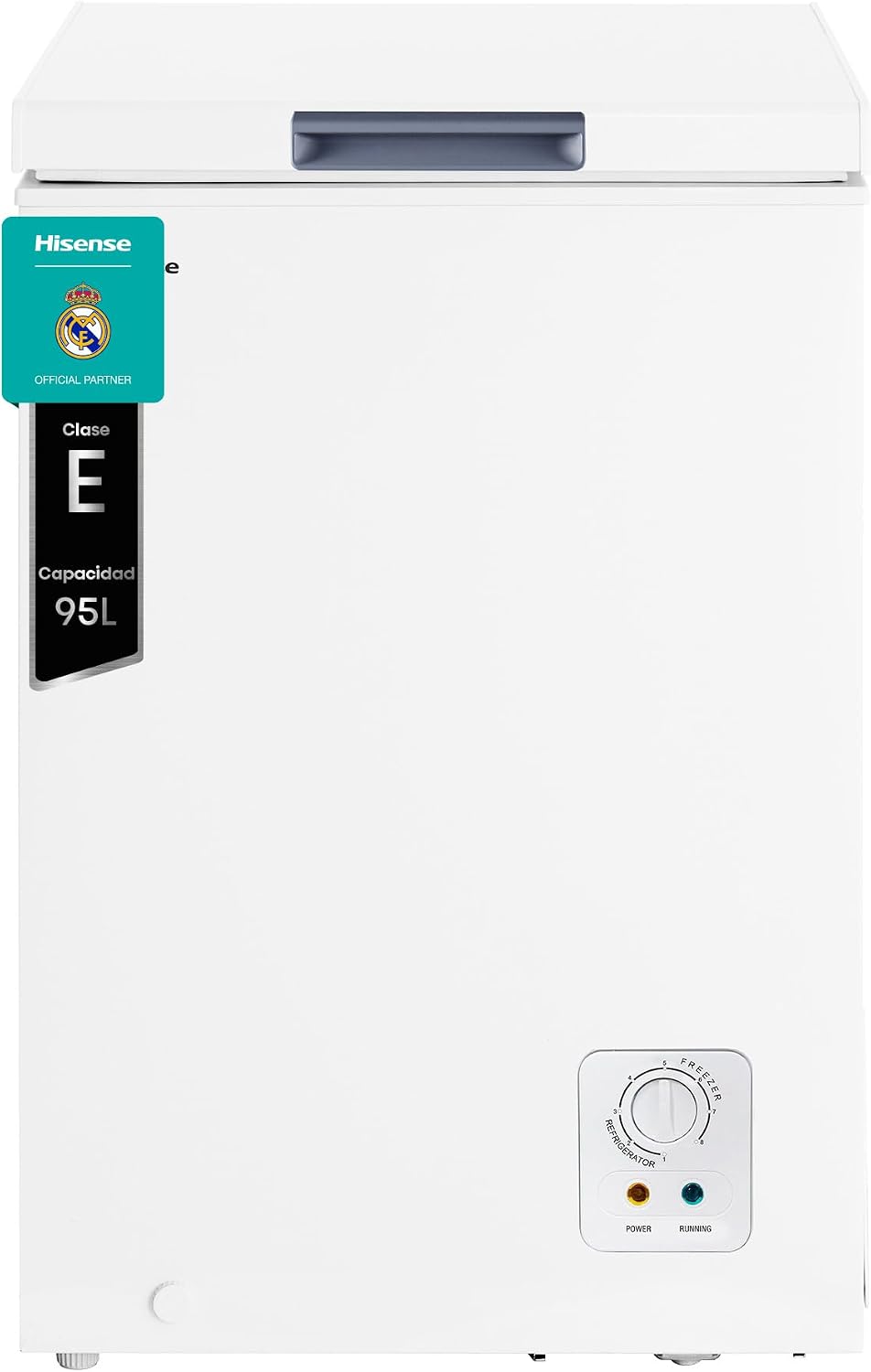 Hisense FT125D4AWE Congelador horizontal, Arcón Congelador Horizontal, Capacidad 95L, Alto 85 cm, Cesta con Asa, My Fesch Choice, Freezer Protect