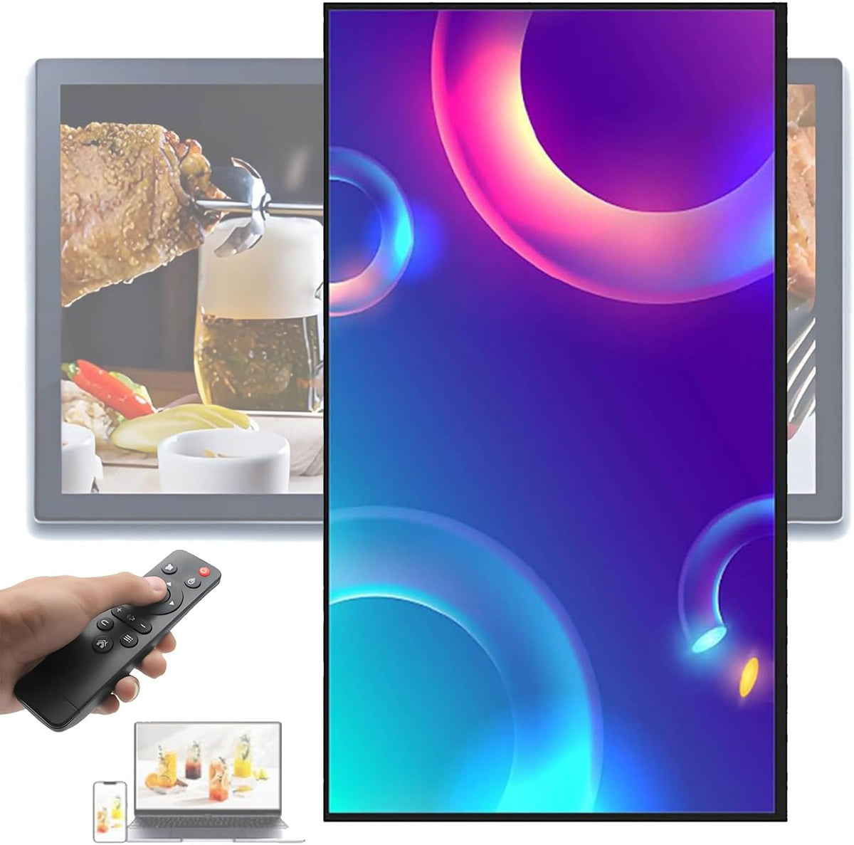 Quixnova Monitor, Pantallas de señalización Digital, Reproductor Multimedia publicitario para quiosco Digital de Interior, Comercial - Pantalla