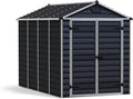 Cobertizos de almacenamiento Palram, Canopia by Palram Skylight - Cobertizo para jardín (6 x 10 cm, Metal, 186 x 304 cm, Placas de policarbonato
