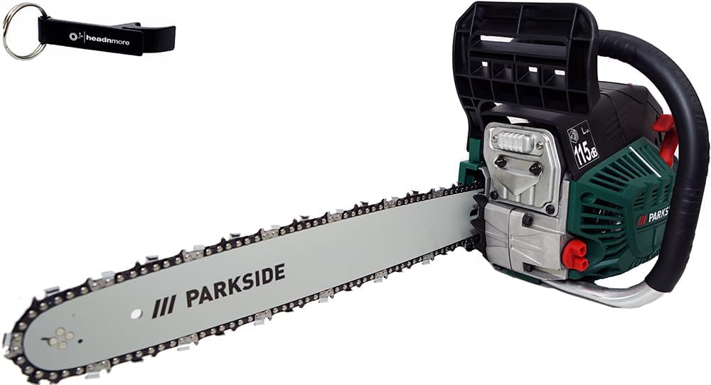 HEADNMORE Motosierra, ® Bundle Parkside PBKS 53 - Motosierra de gasolina + llavero HEADNMORE®