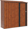 Generic Cobertizos de almacenamiento, Jardín Metal Marrón 203, 5 * 73 x 200 cm con Cerradura