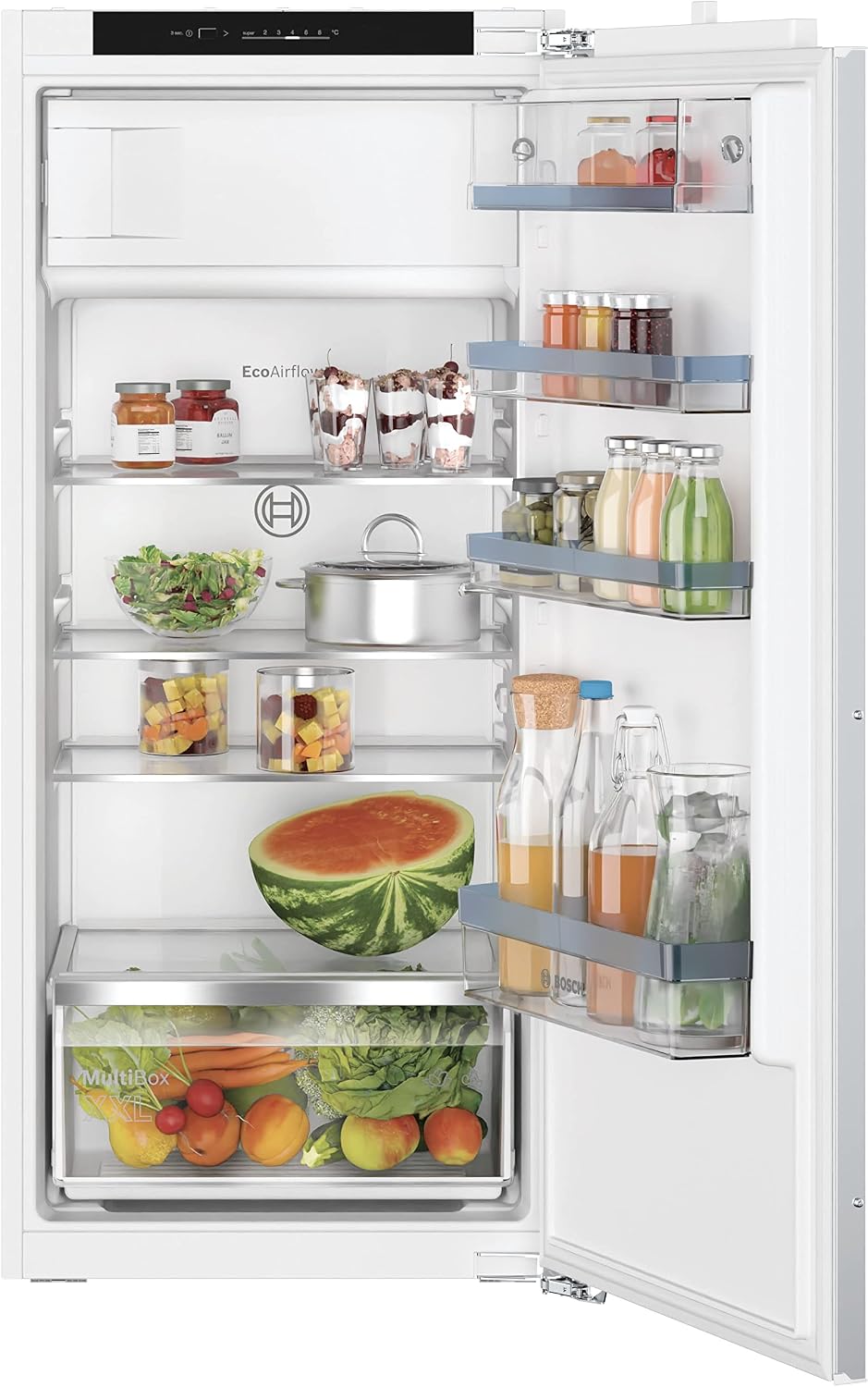 KIL42VFE0 de Bosch, frigorífico combi, refrigerador de 1 puerta con pantógrafo integrado de 187 l