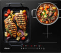Placa de cocina inducción 4 zonas 60cm 7200W, 2 Zonas Flex, CIARRA