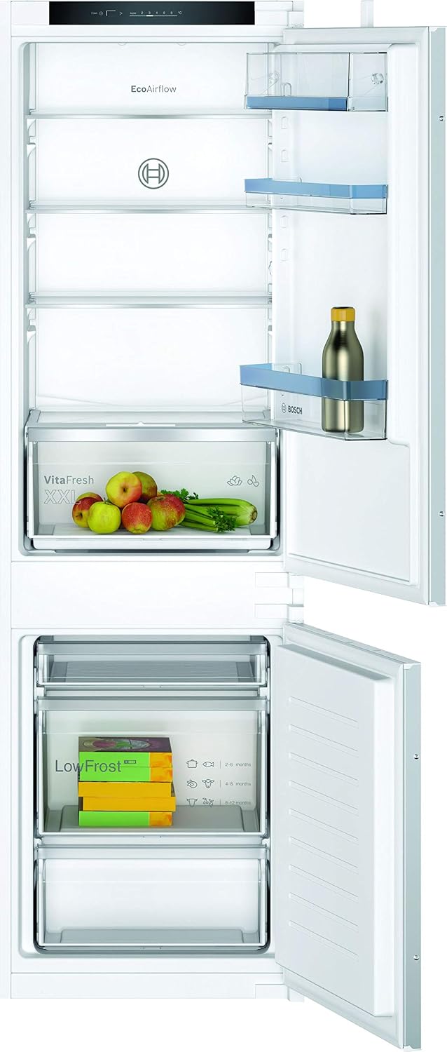 Bosch KIV86VSE0 Frigorífico combi, Serie 4 - Frigorífico y congelador empotrable, nicho de 177, 5 x 56 cm, refrigeración de 184 L + 85 L de