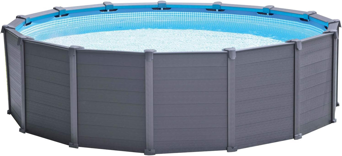 Piscinas desmontabl 15Ft8In X 49In Graphite Gray Panel Pool Set, Intex