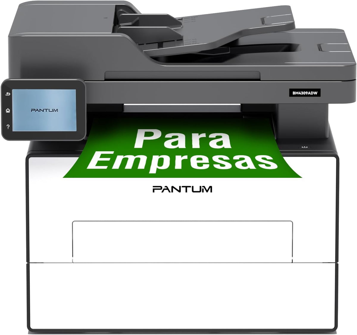 PANTUM Impresoras láser, BM4309ADW Impresora Multifunción Láser Monocromo 30PPM, 3.5' Pantalla Táctil con DADF, 1000 Páginas Cartucho Preinstalado