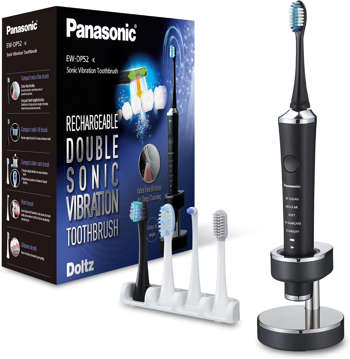 EW-DP52-K803 de Panasonic, cepillos de dientes eléctricos sónico