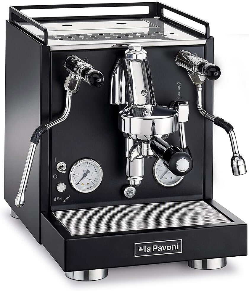 La Pavoni Cafeteras de goteo, LPSCVB01EU, Semi-Professional Coffee Machine Cellini Evolution, Black mat