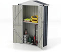 COSTWAY Cobertizos de almacenamiento, Caseta Jardin Exterior Pequeño, 0, 68 m³, 126 x 41 x 185 cm