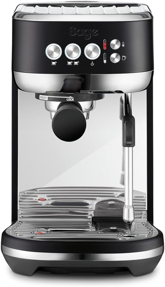 Sage Cafeteras combinadas espresso-goteo, Bambino Plus, Cafetera Compacta con Espumador, Trufa Negra