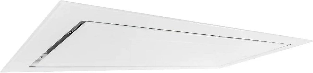 Campana extractora de isla Gurari, GCH C 341 WH 120 Prime Campana extractora de techo 120 cm 1000 m³/h de acero inoxidable, ventilador de techo