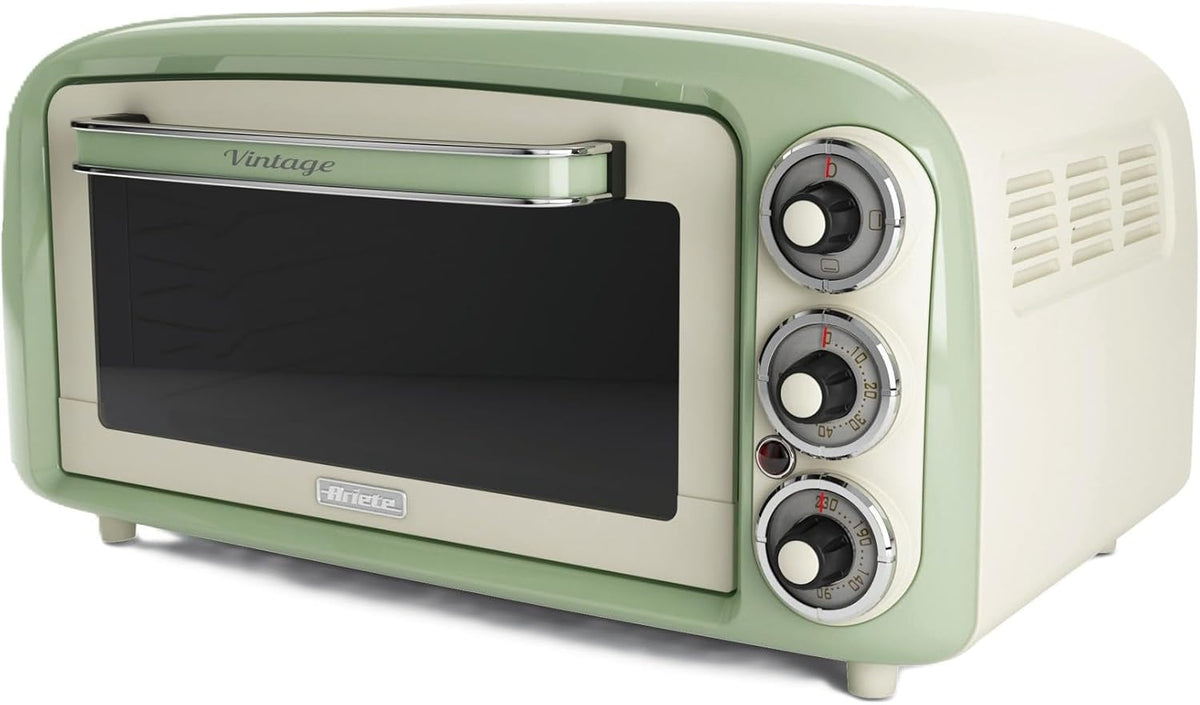 Hornos tostador Ariete, 979/04< Horno, 1380 W, 18 litros, Acero Inoxidable, verde/blanco