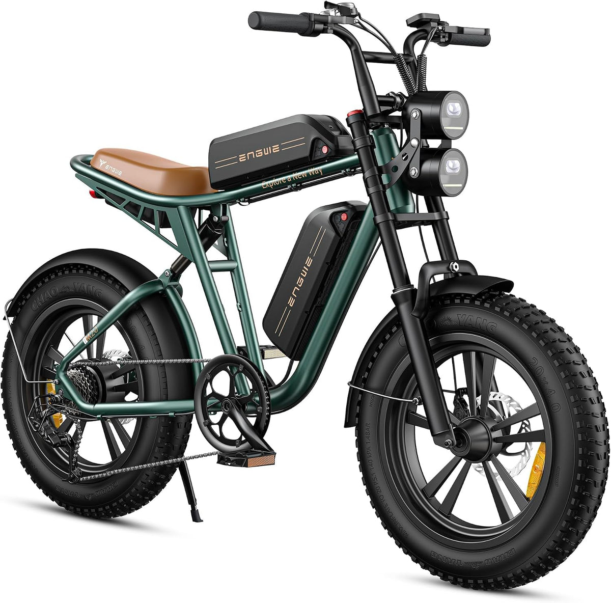 ENGWE Fat bikes eléctrica, M20/M1 Bicicleta Electrica Hombre, 20'×4.0 Fat Tire Bici Eléctrica