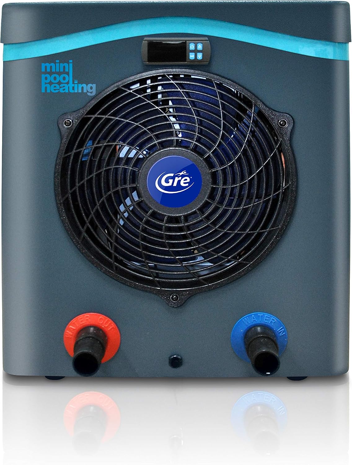 Gre Bombas de calor para piscina, Mini Bomba de Calor hasta 28°C sin Bypass Piscinas elevadas 30 m³
