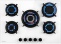 KLARSTEIN Placa de cocina, Cocina de Gas Butano, Placa de Gas 5 Fuegos 10400W, Placa Vitroceramica Integrada para Cocina, Butano de Diseño, Encimera