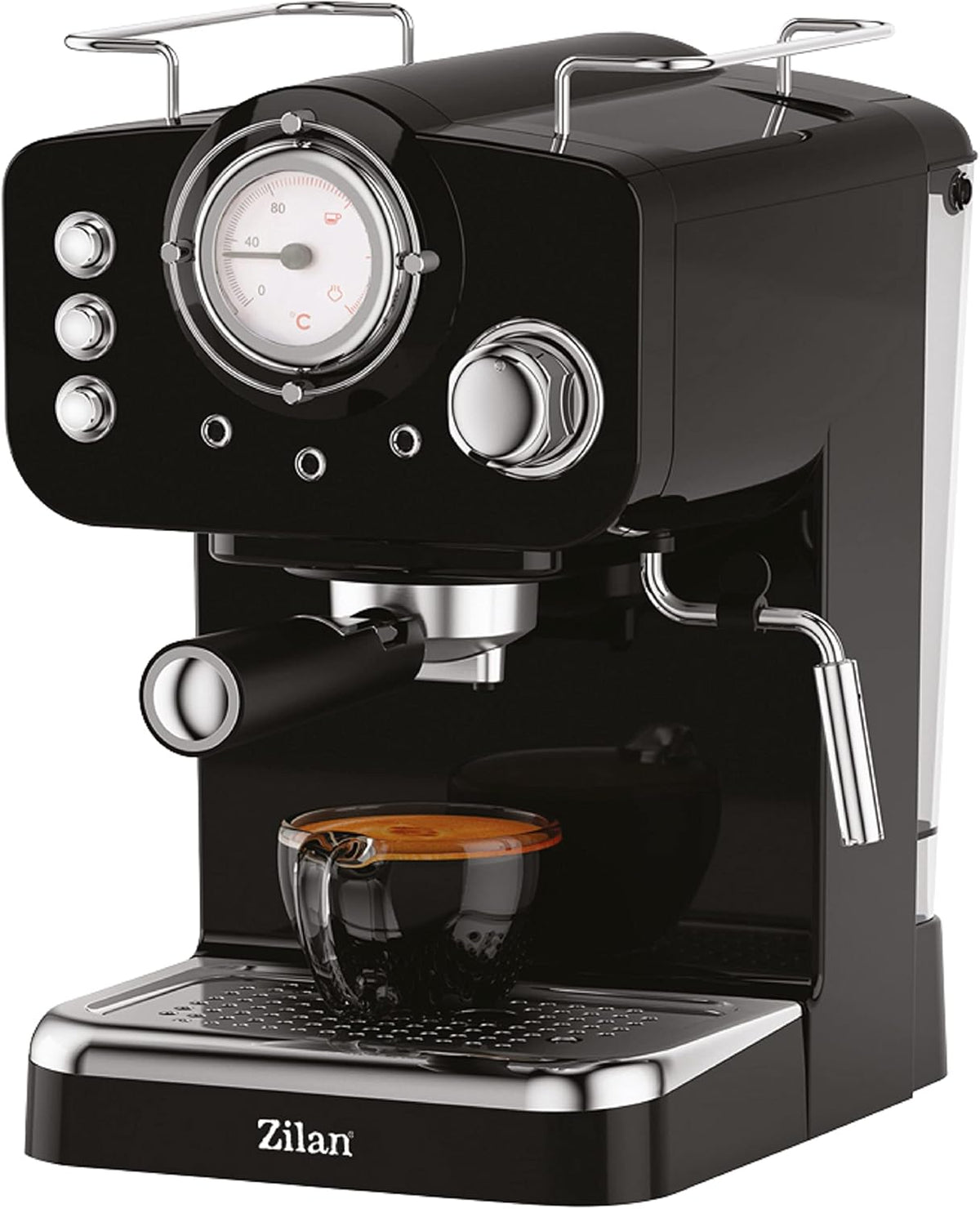 Cafeteras para espresso Zilan, Máquina de café espresso con espumador de leche, máquina portafiltros, máquina de capuchino, cafetera portafiltros