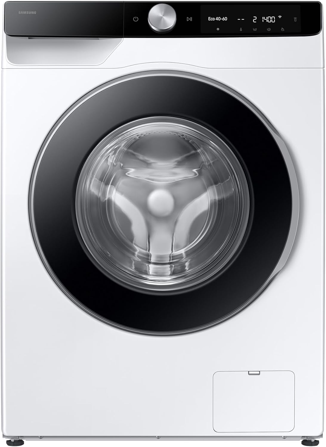 Lavadora Samsung con fondo reducido, 9kg AI Ecobubble™, Programa Super Speed 39, AI Wash con autodosificación, Clase A-10%, Blanca - WW90DG6G94LKU3