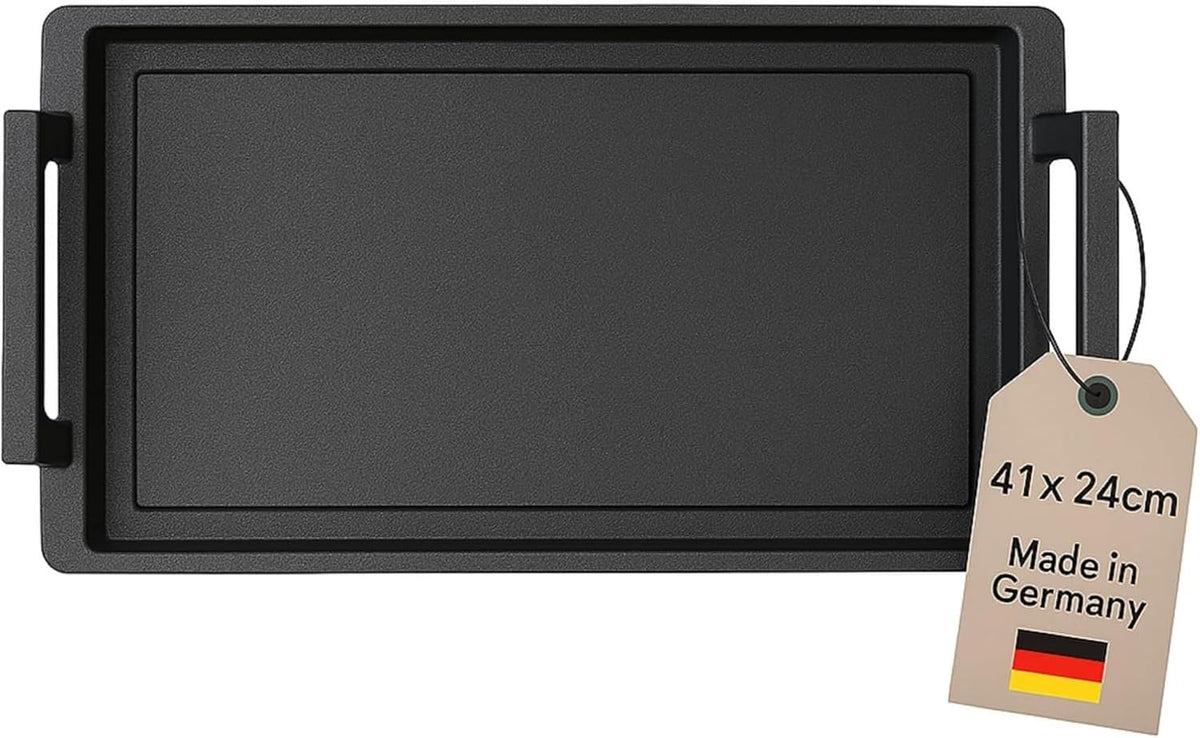 lieblingspfanne handmade in germany Sartenes para asar a la parilla, Lieblingsspfanne Teppanyaki - Plancha para barbacoa (41 x 24 cm, con asas