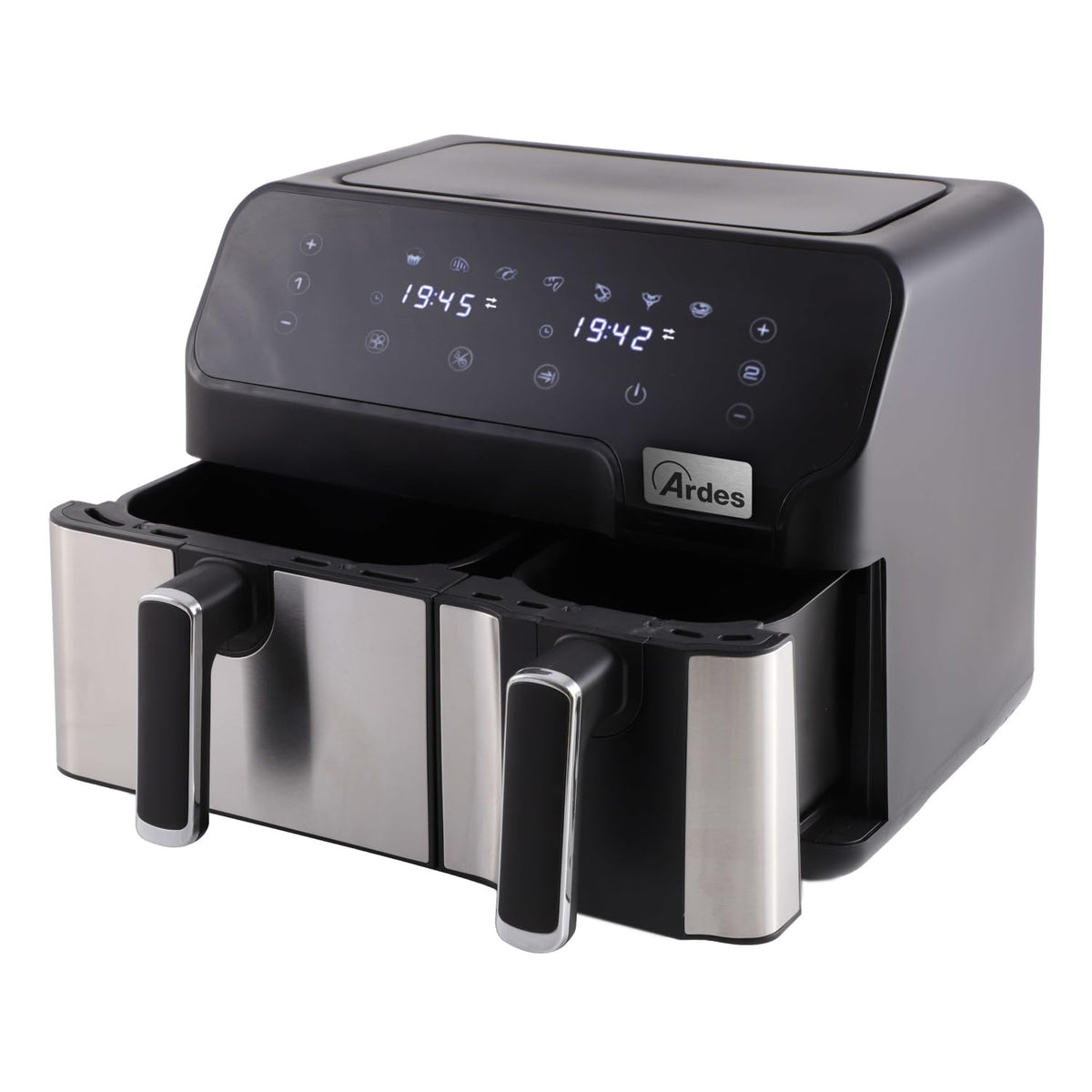 Freidora de aire ARFRYA03D Freidora De Aire ELDORADA DUAL - Freidora De Aire Con Doble Cesto Capacidad 9 Litros - Freidora con Pantalla Digital Táctil