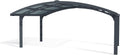 Palram Cochera, Canopia by Palram Carport Arizona Wave 495 x 578 cm Doble carport policarbonato en Antracita para Coches de Aluminio Inoxidable