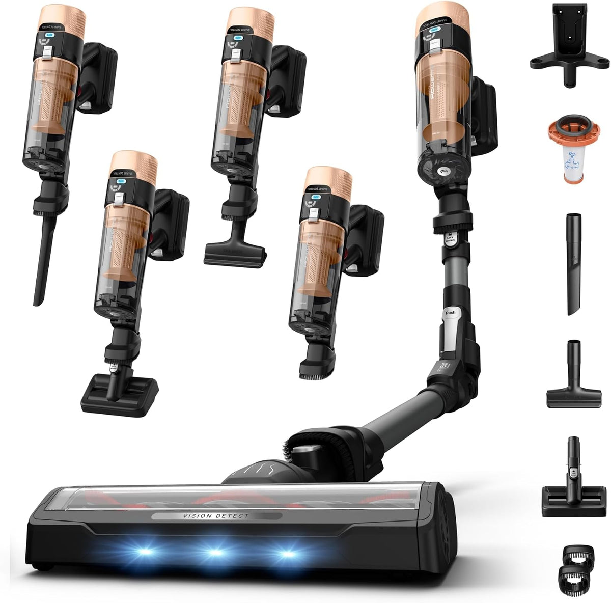Aspiradoras escoba Rowenta, X-Force Flex 9.80, Aspiradora Escoba Sin Cable, Acc Mascotas