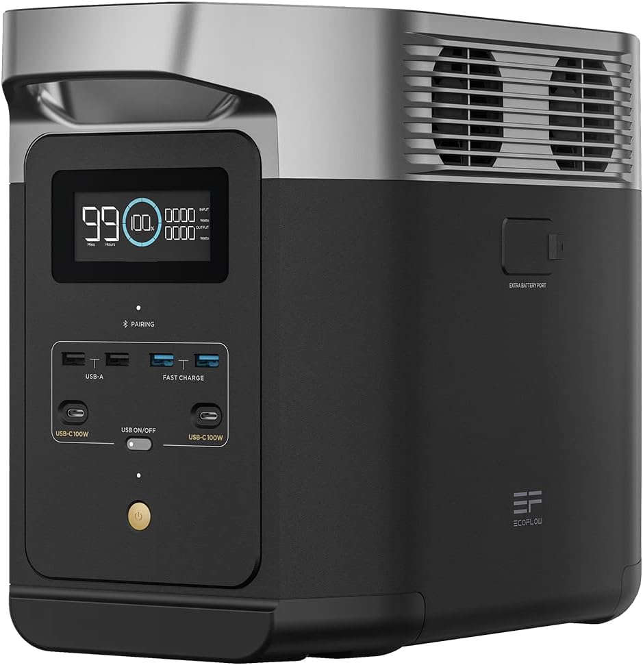 Generador Estación de Energía Portátil EcoFlow Delta 2 1024 WH, Generador Solar, EF ECOFLOW