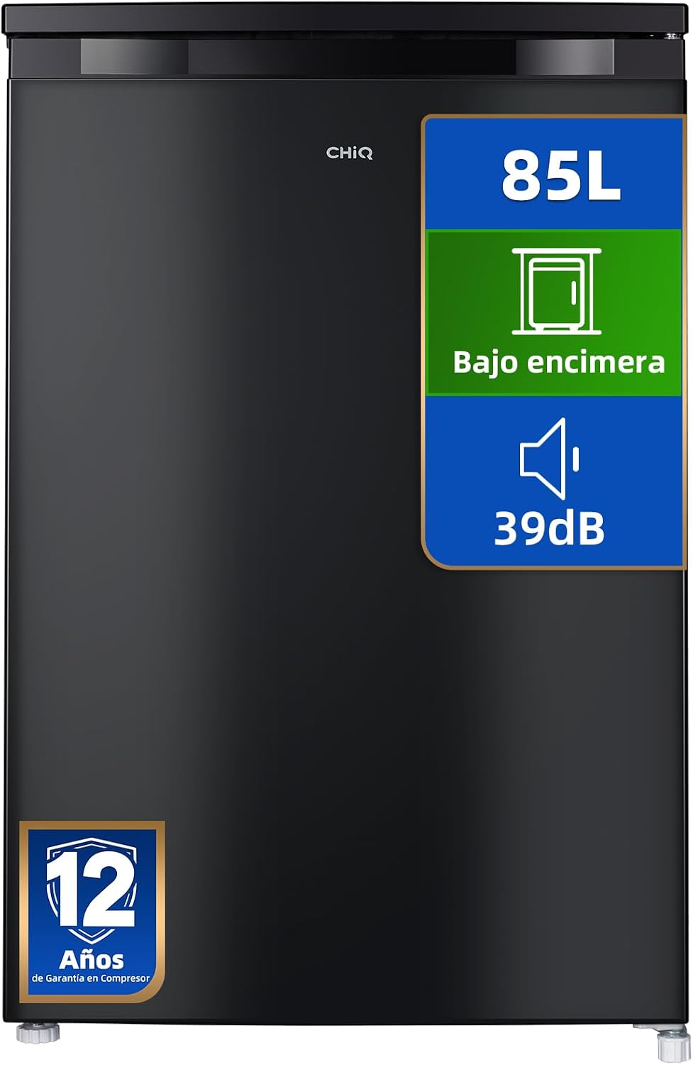 Congelador vertical CHiQ, 85L para Bodega u Oficina Negro (CSD90D4D)