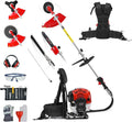Recortadoras de cable BU-KO, 52cc mochila extensible de setos Garden: Strimmers y cortadores de hierba, cortacésped a gasolina con poste