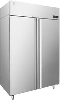 Congelador vertical Congelador Comercial de Doble Puerta GFR21400, Plateado, Acero Inoxidable, 955 L, con Iluminación LED, METRO Professional