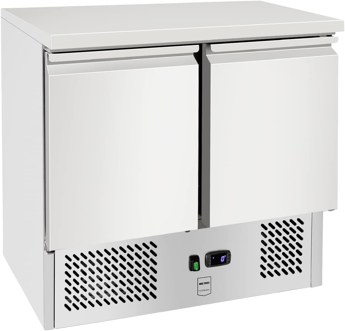 Mesas para la preparación de comida Mesa refrigerada GSF3600, acero inoxidable, 90 x 70 x 88 cm, 220W, 169 L, plata, METRO Professional