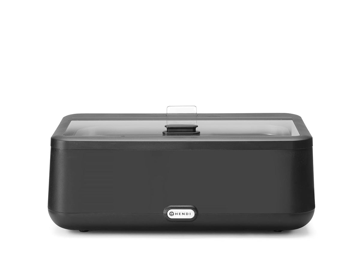 HENDI Calentadores de comida, Chafing Dish Eléctrico UNIQ, 12, 5L, Negro