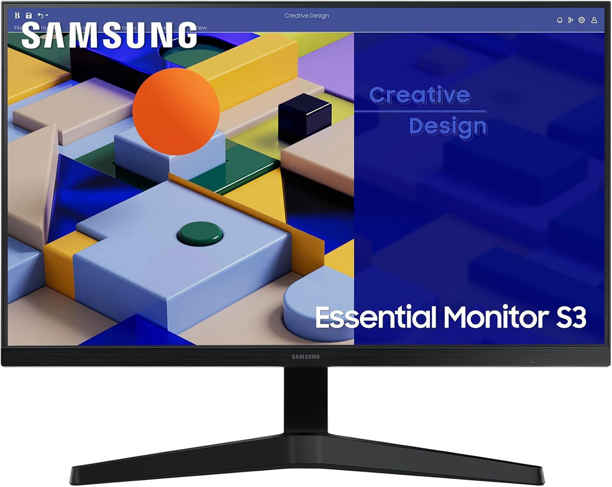 Samsung Monitor, LS24C312EAUXEN - Monitor de 24' FullHD (1920 x 1080, 16:9, 75Hz, 5ms, Diseño sin Bordes, LED, Panel IPS, AMD FreeSync, Modo Eye Saver