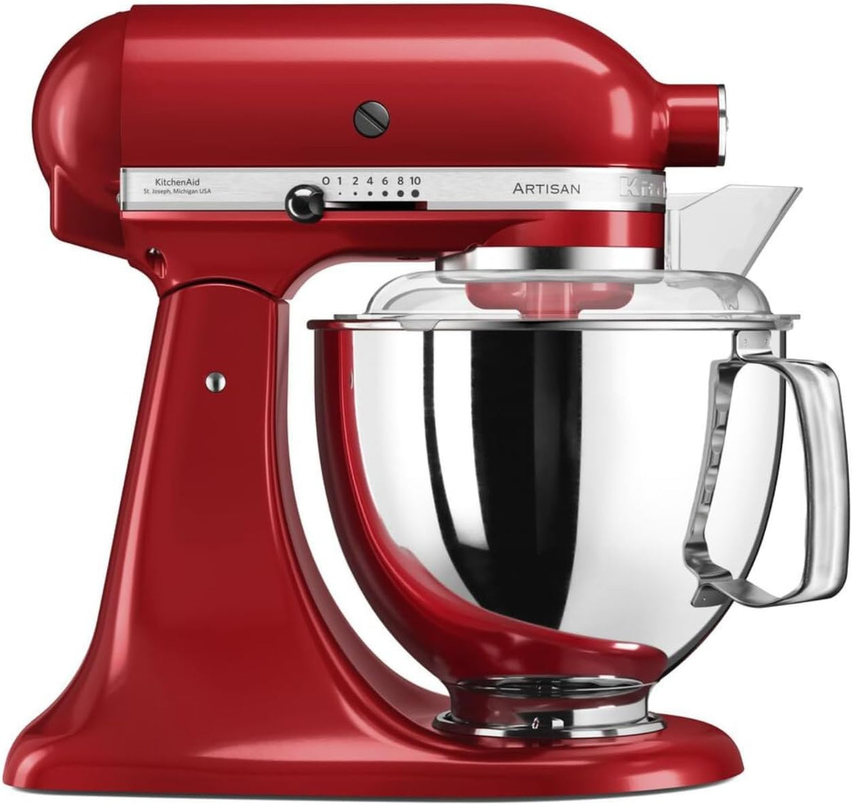 KitchenAid Robots de cocina, Artisan Robot de Cocina 4, 7L con accesorios Rojo imperial