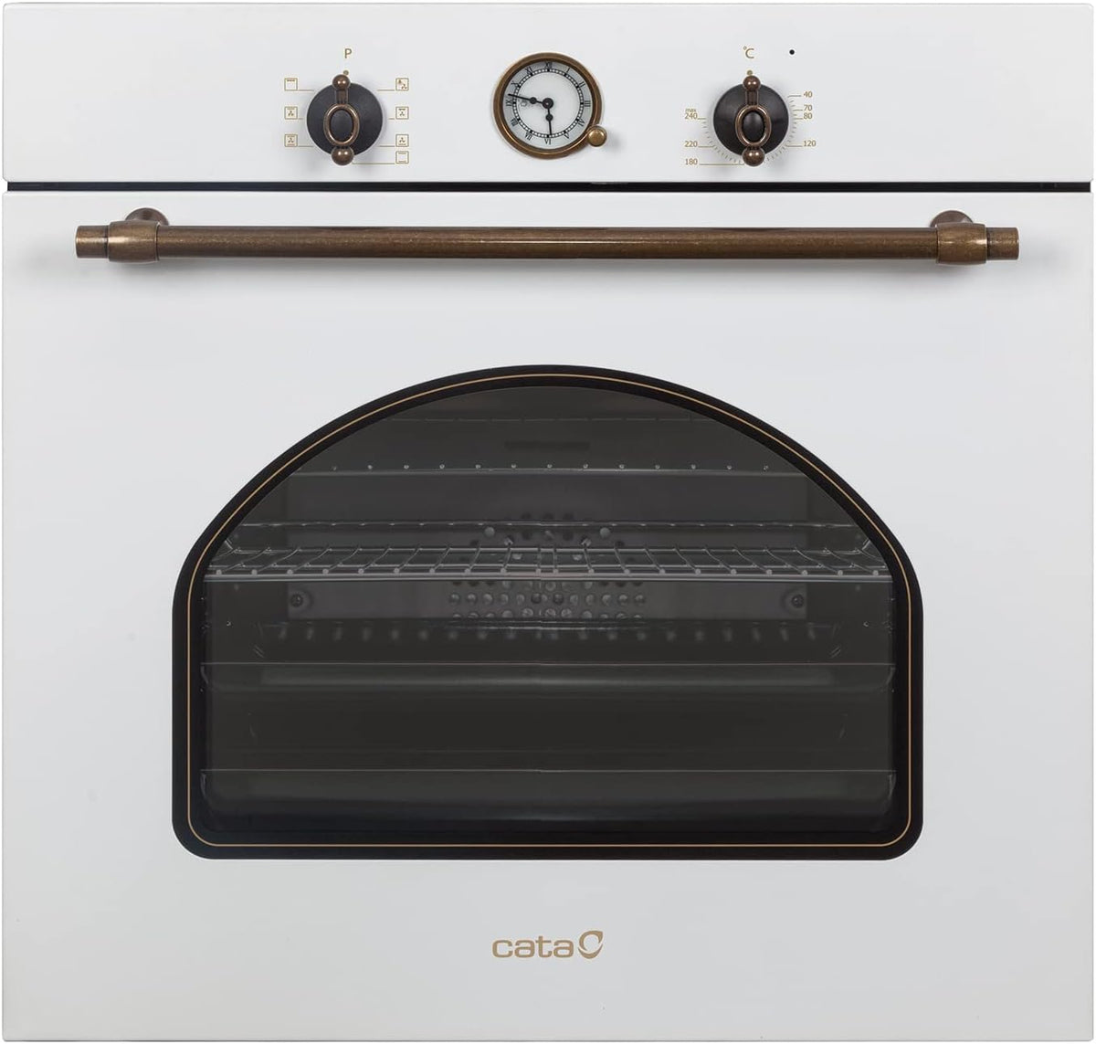 Horno empotrable Horno Multifunción MRA 7108 WH, 7 Funciones, 60 litros, Limpieza AquaSmart, Programador, 5 Niveles, Bandejas, Puerta Panorámica, 2